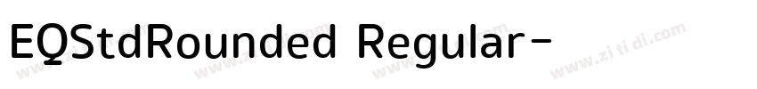 EQStdRounded Regular字体转换